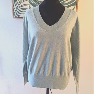 A New Day V neck Sweater light blue